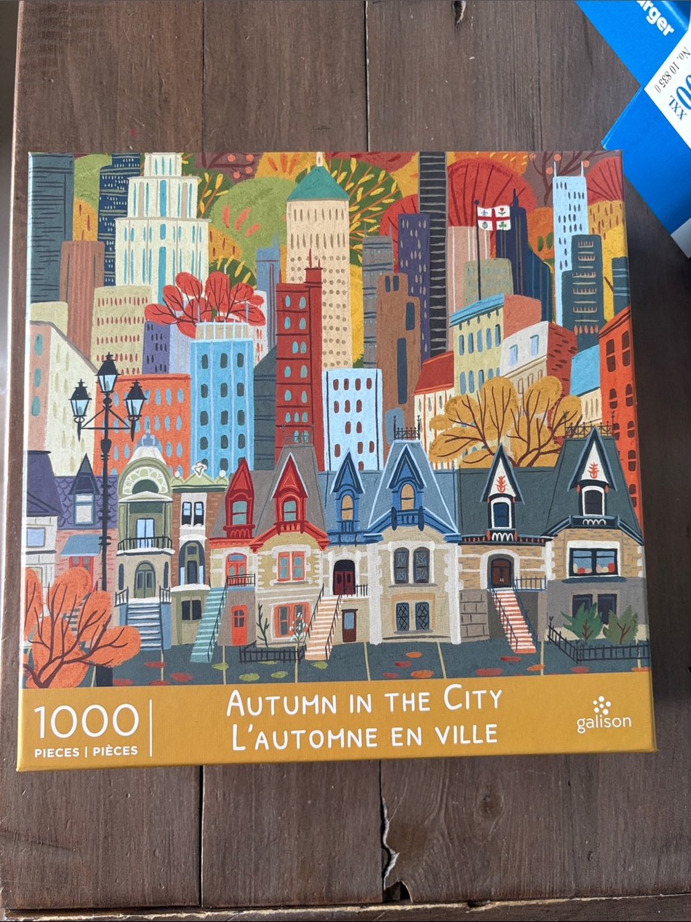 Galison Autumn in the City 1000-Piece Jigsaw Puzzle - Multi-Color Matte